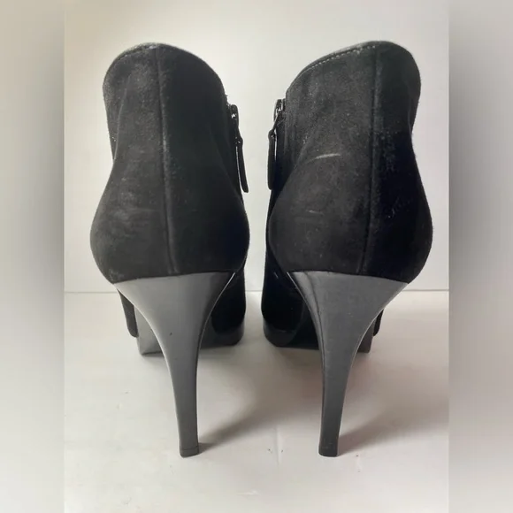 Balenciaga suede ankle boots heels black 40